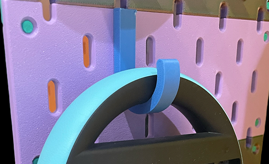 witch 2 Joycon Steering Wheel Holder — IKEA Skadis Pegboard Mount (Digital STL File)
